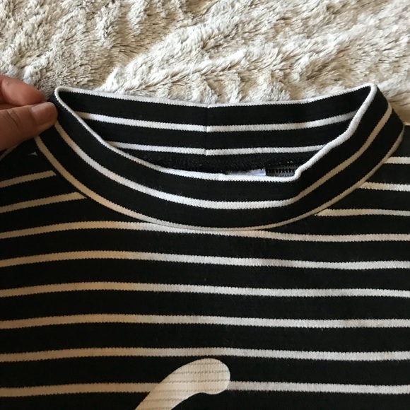 H&M Striped Weirdo Crop Top - Picture 2 of 3